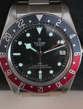 Tudor Black Bay GMT 79830RB black dial Pepsi bezel front view