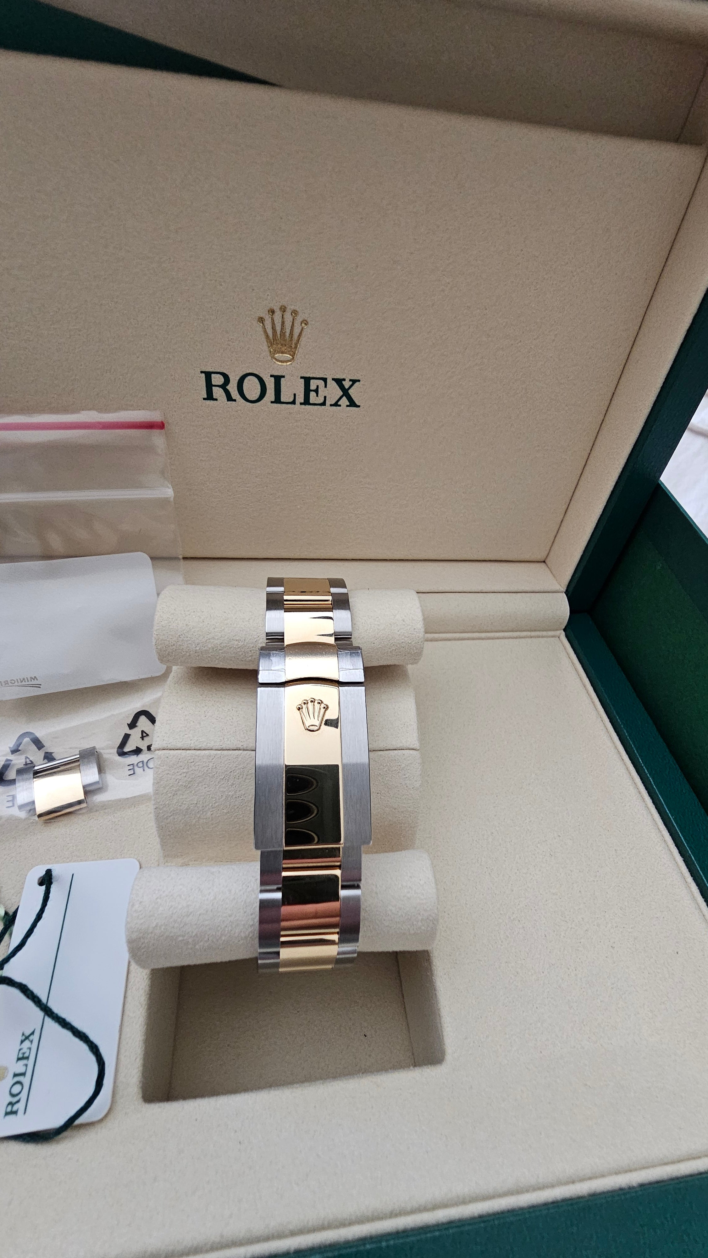 ***SOLD***Rolex Datejust 41 Reference #126333 — Wimbledon Dial, Steel & 18K Gold, Oyster Bracelet, Box & Papers
