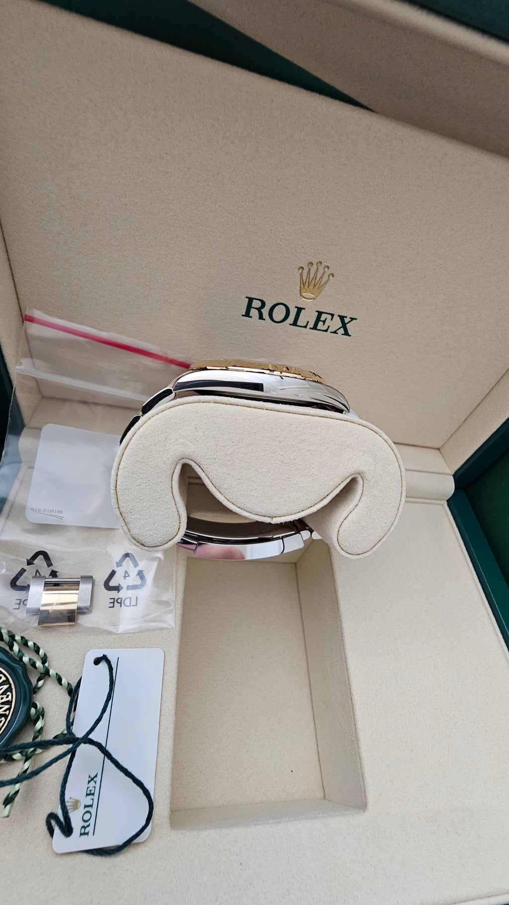 ***SOLD***Rolex Datejust 41 Reference #126333 — Wimbledon Dial, Steel & 18K Gold, Oyster Bracelet, Box & Papers