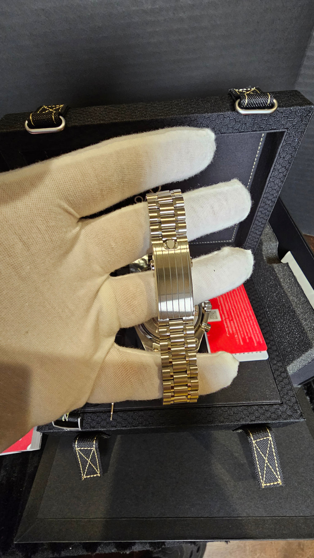**SOLD**Omega Speedmaster Racing Reference #329.30.44.51.01.003 — Black Dial, Box, Papers & Extra Strap