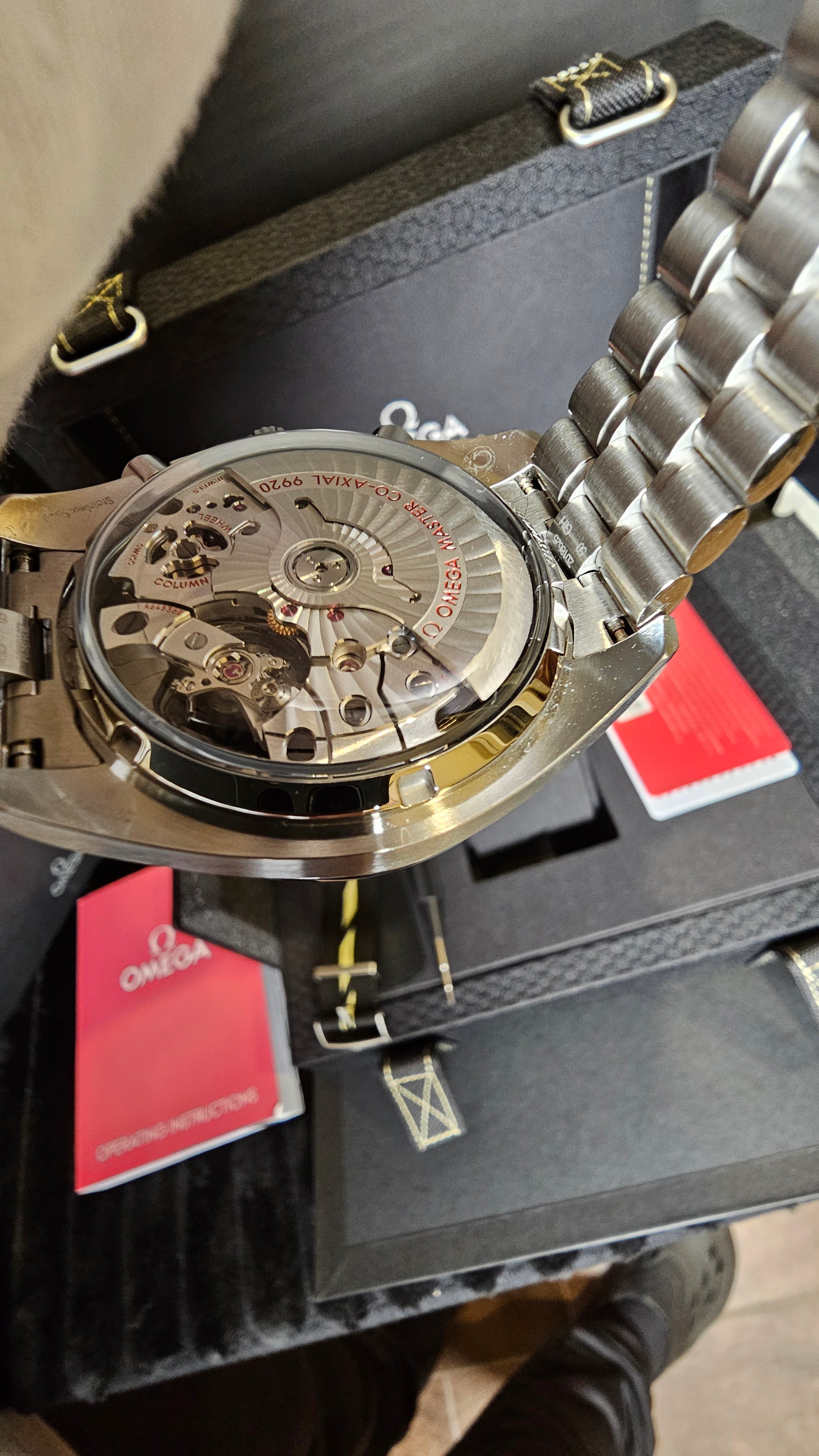 **SOLD**Omega Speedmaster Racing Reference #329.30.44.51.01.003 — Black Dial, Box, Papers & Extra Strap