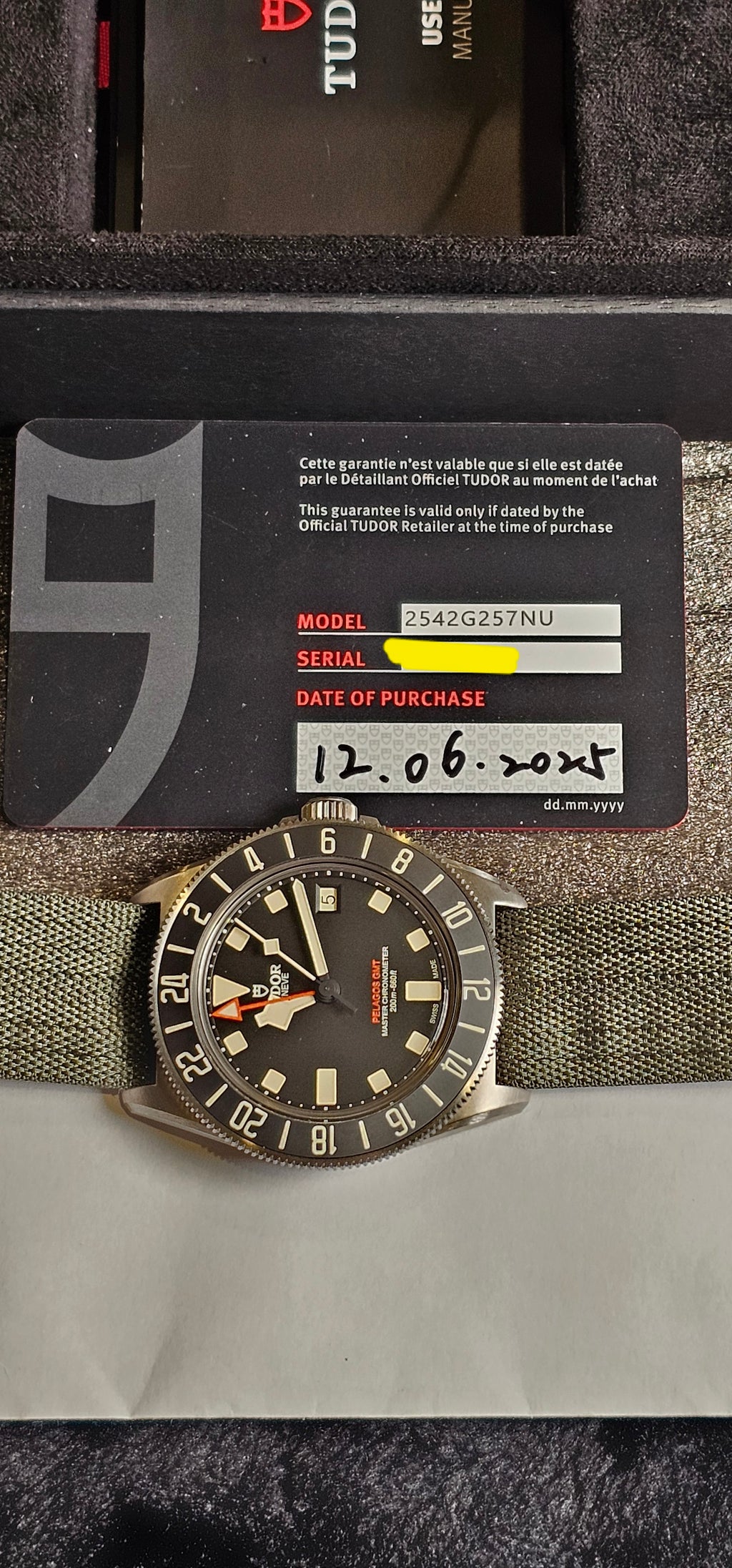 **SOLD**Tudor Pelagos FXD GMT Reference #2542G257NU — Box & Papers