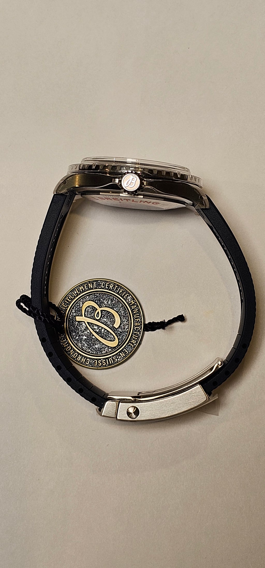***SOLD***Breitling Superocean 44 Reference #A17376 — Rubber Strap, Box & Papers