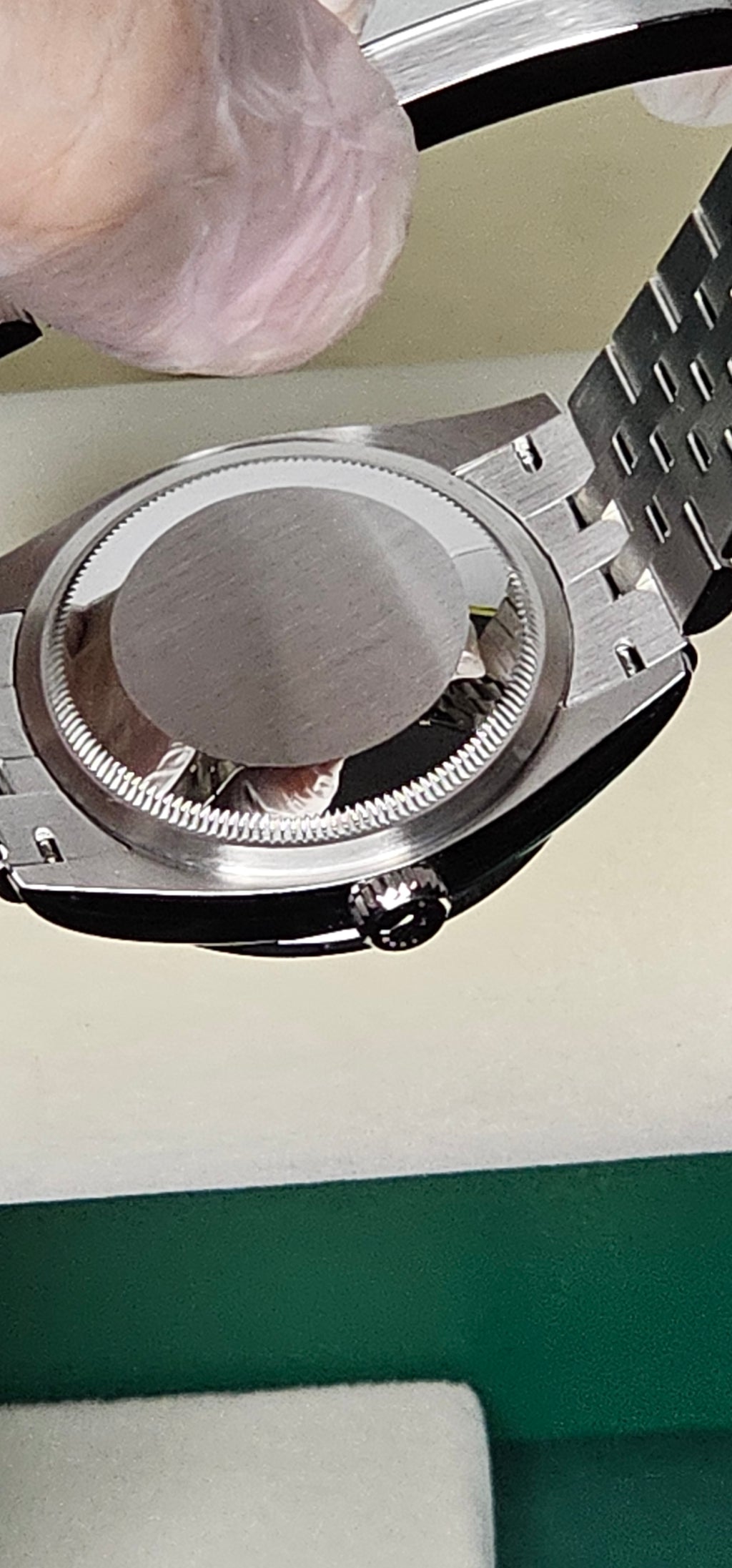 Rolex Datejust 36 Ref. 126282RBR — Mint Green Dial, Factory Diamond Bezel, Jubilee Bracelet