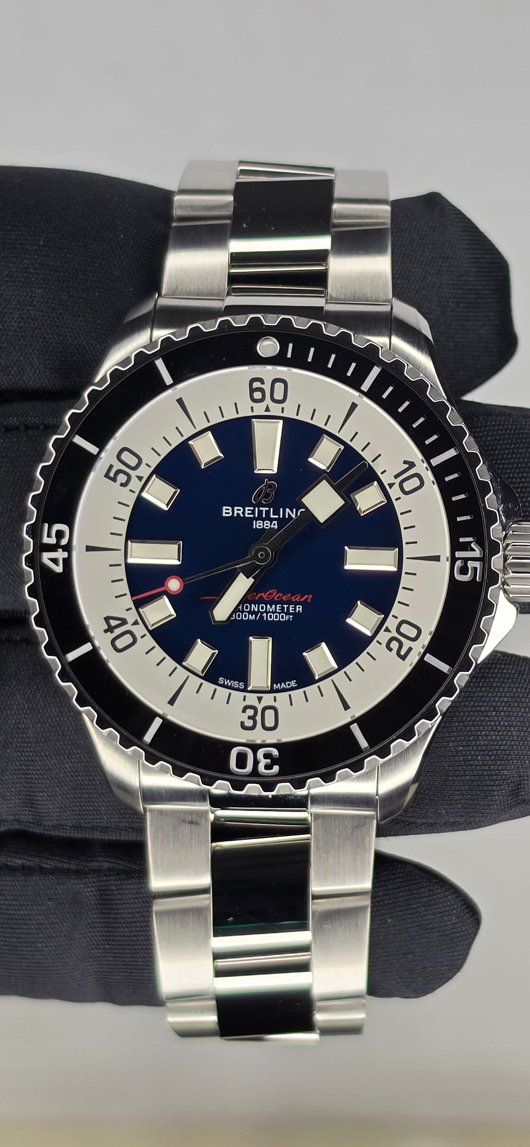 **SOLD*****Breitling Superocean 44 Reference #A17376211B1A1 — Blue Dial, Box Only