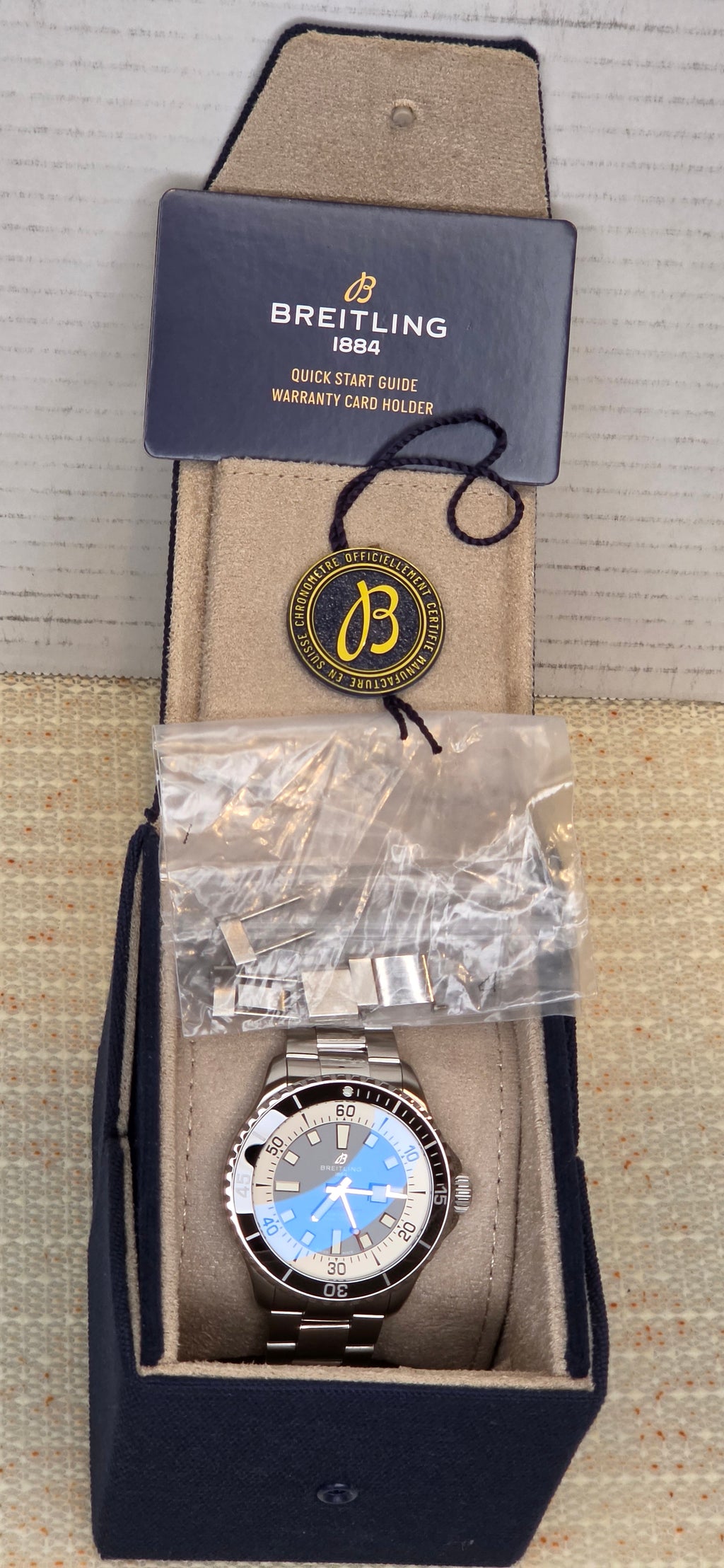 **SOLD*****Breitling Superocean 44 Reference #A17376211B1A1 — Blue Dial, Box Only