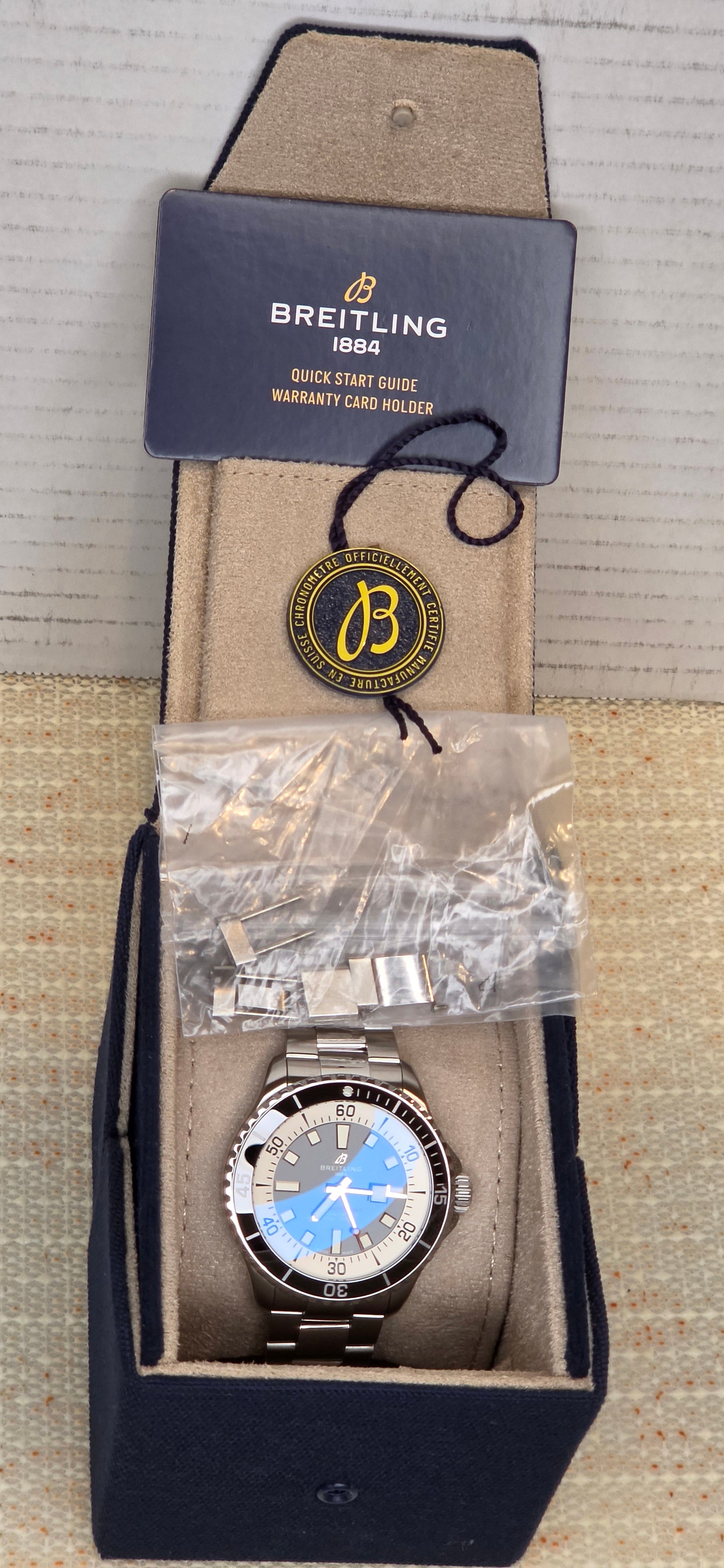 **SOLD*****Breitling Superocean 44 Reference #A17376211B1A1 — Blue Dial, Box Only