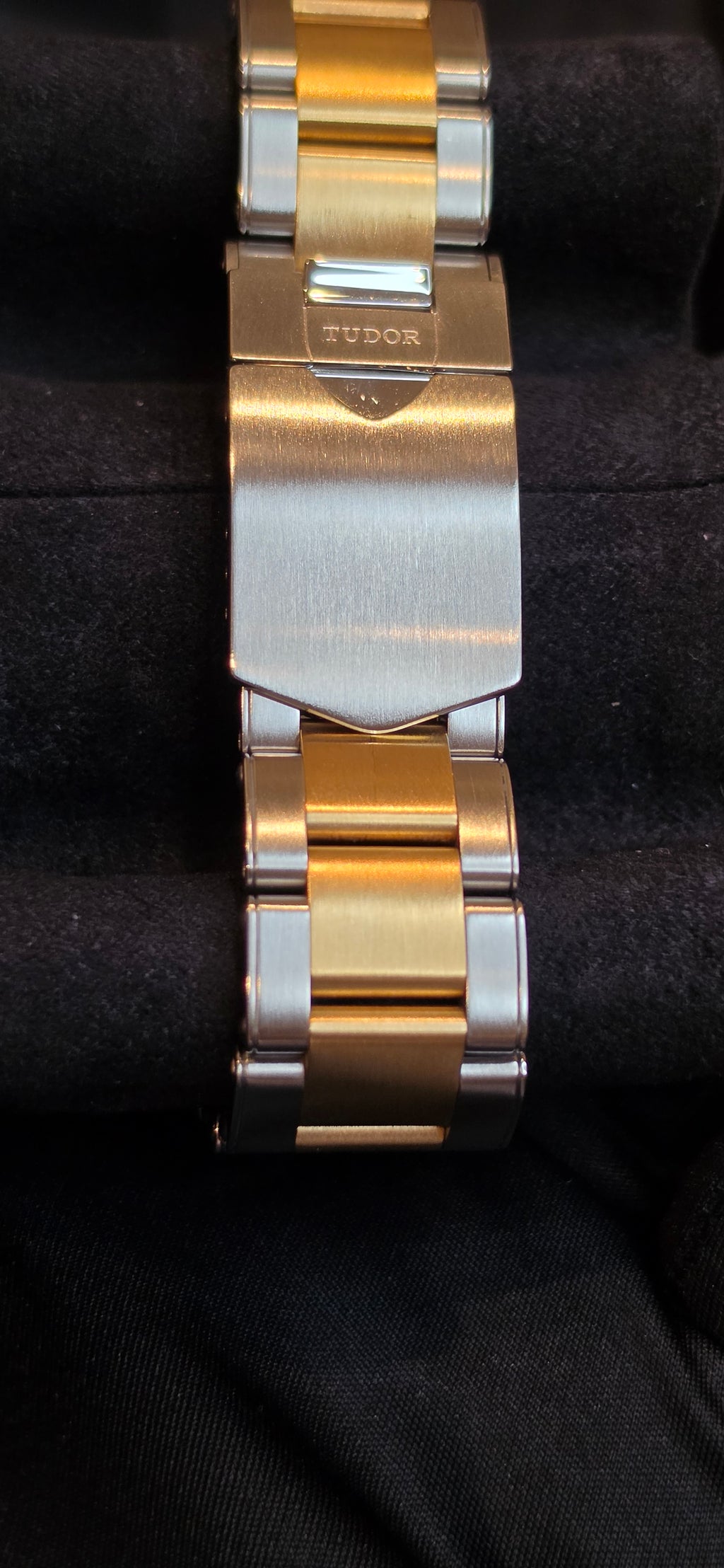 Tudor Black Bay S&G Reference #79733N — Champagne Dial, 18K Gold Bezel & Center Links