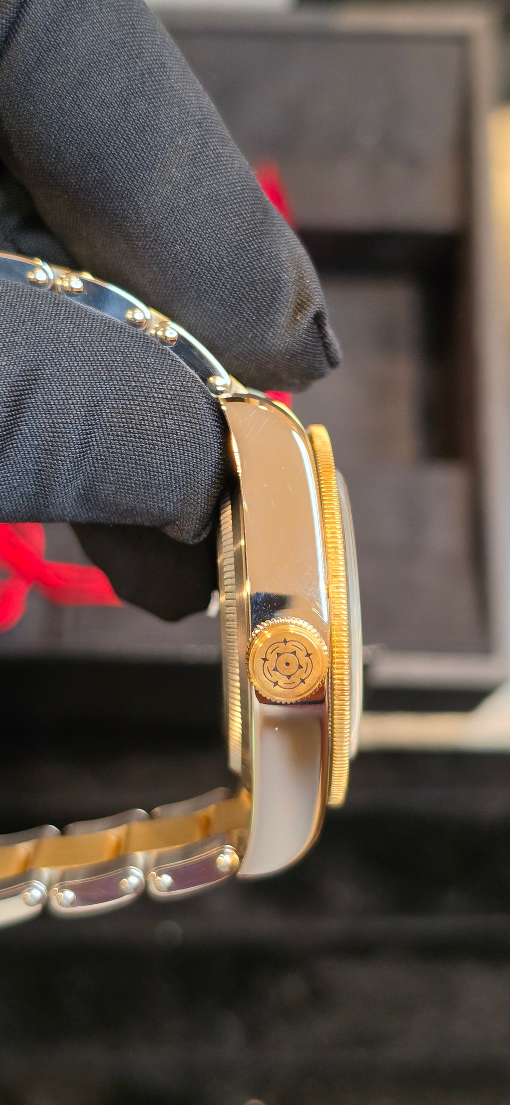 Tudor Black Bay S&G Reference #79733N — Champagne Dial, 18K Gold Bezel & Center Links