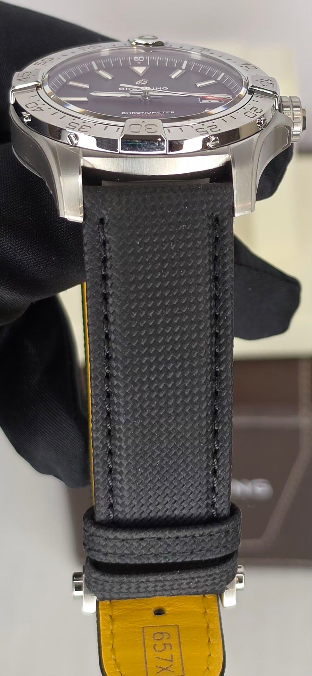 Breitling Avenger 17328 — Black Dial, Box & Papers