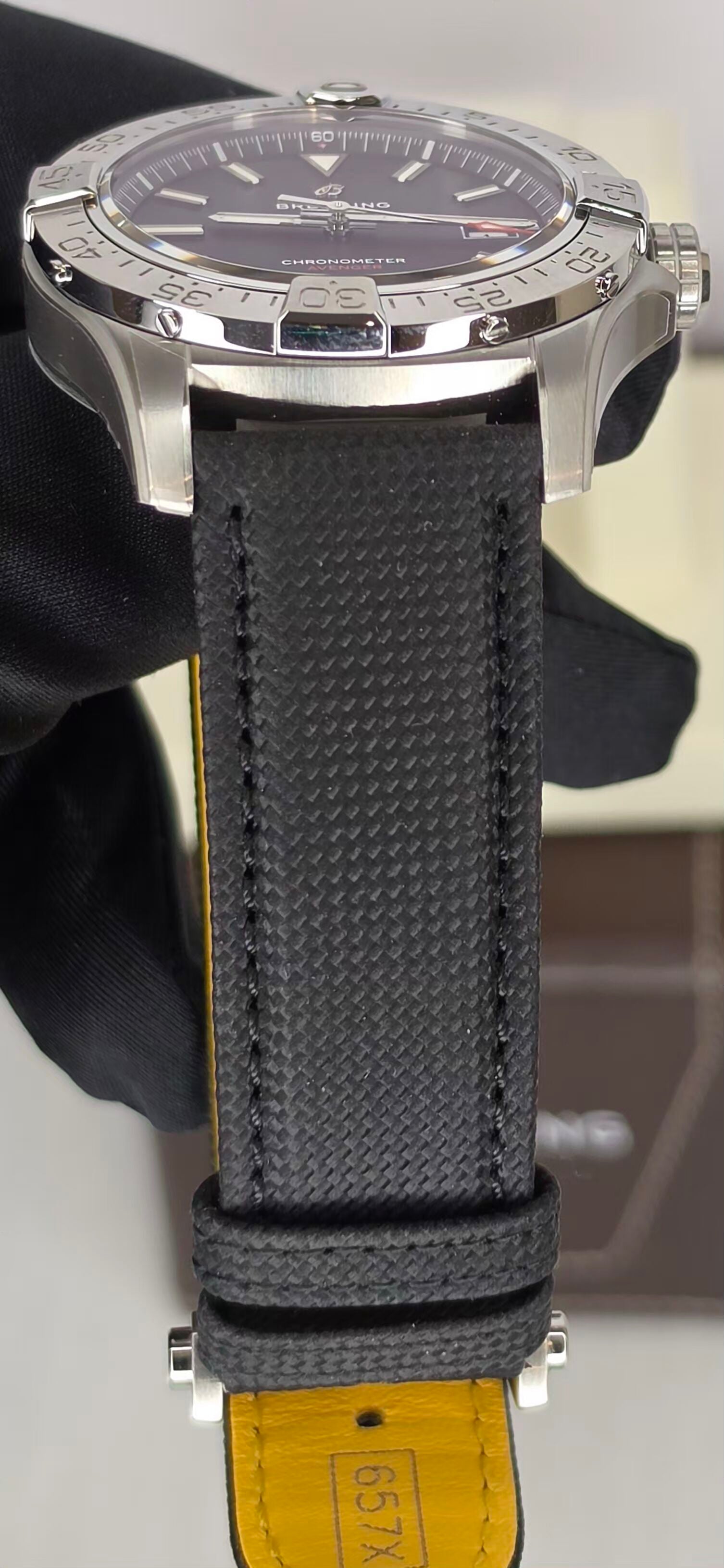 Breitling Avenger 17328 — Black Dial, Box & Papers