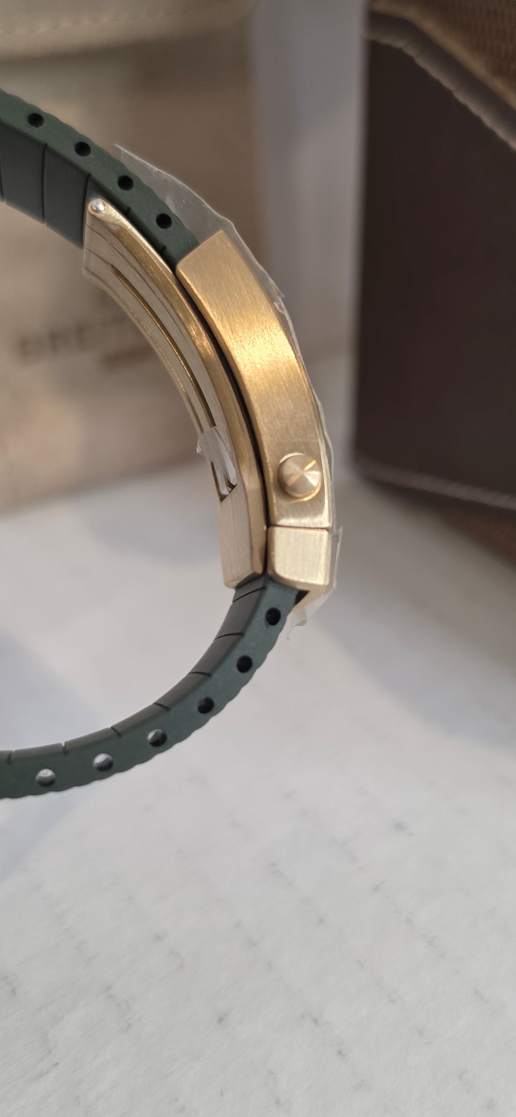 Breitling SuperOcean N17375 — Green Dial, Brass Case, Box & Papers