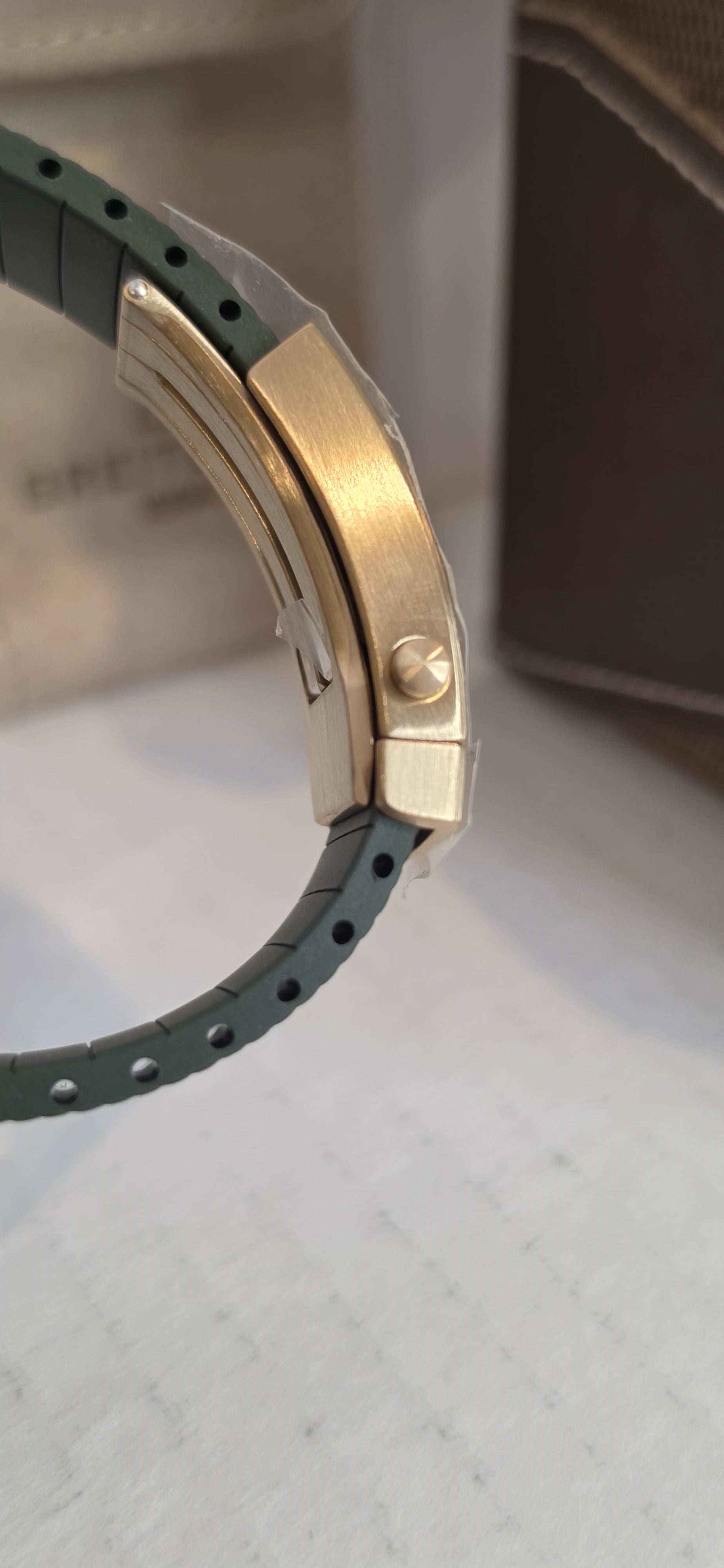 Breitling SuperOcean N17375 — Green Dial, Brass Case, Box & Papers