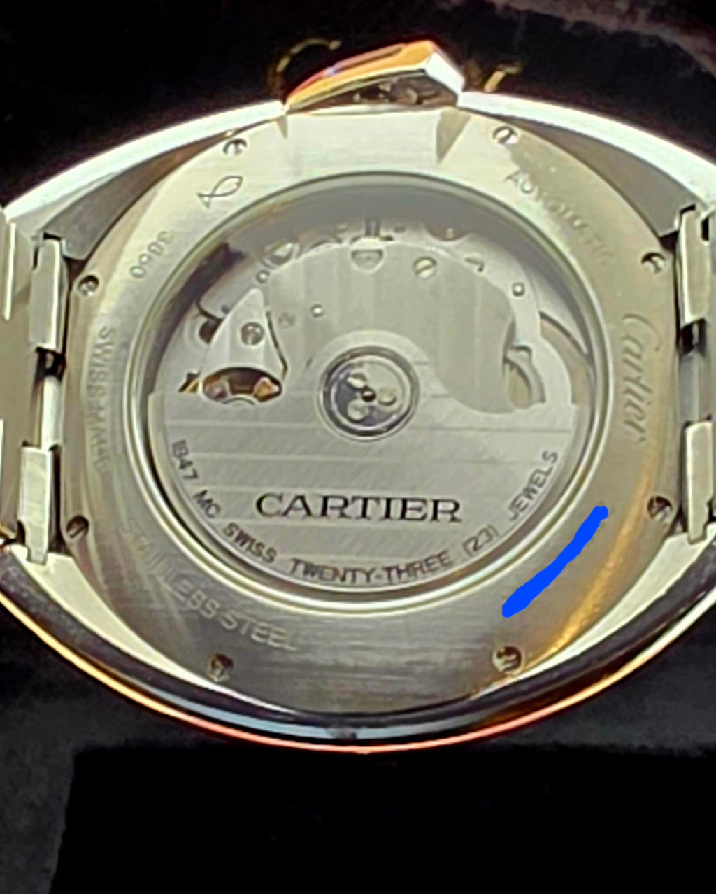 Cartier Clé de Cartier WSCL0007 exhibition caseback and automatic movement