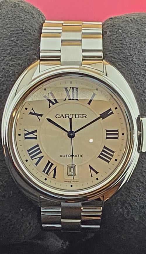 Cartier Clé de Cartier WSCL0007 silver dial front view