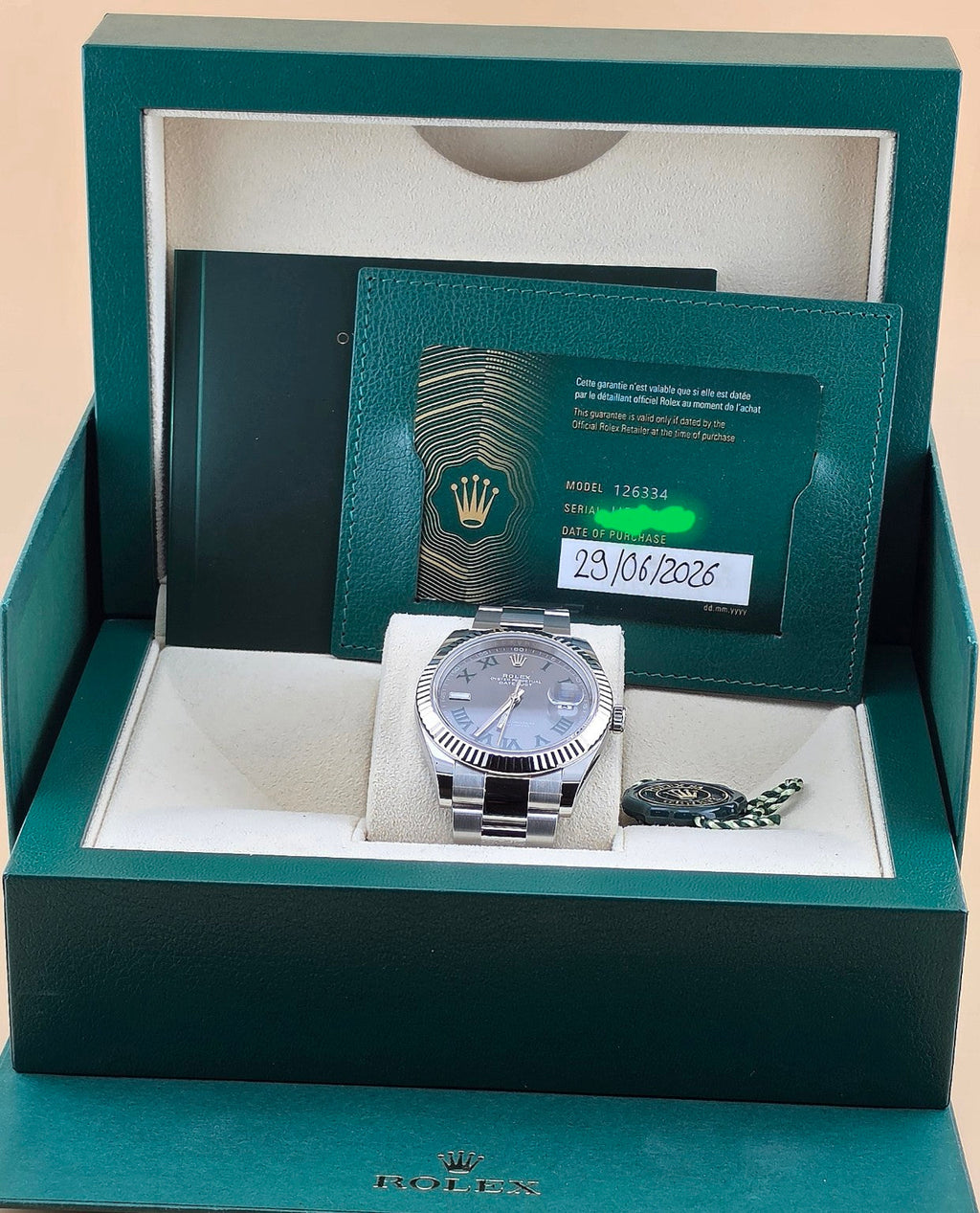 Rolex Datejust 41 126334 full set with box and warranty card