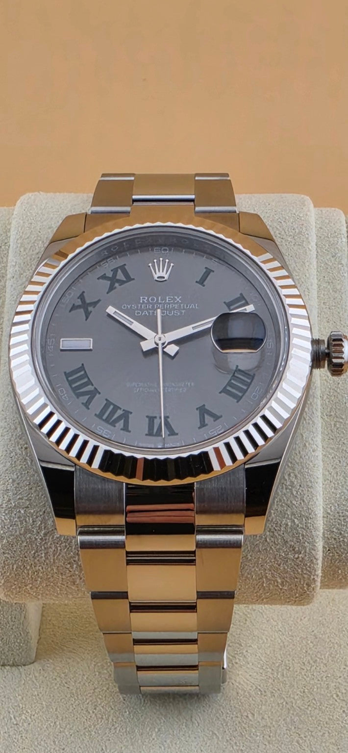 Rolex Datejust 41 126334 Wimbledon dial and Oyster bracelet