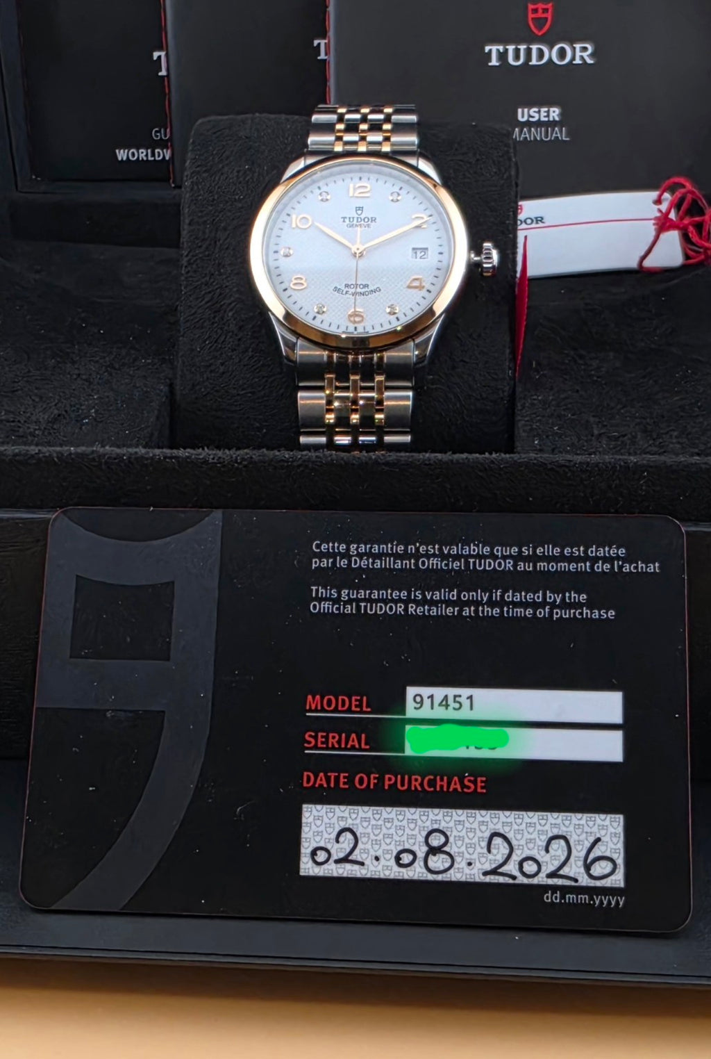 Tudor 1926 Ref. 91451 with box papers and warranty card