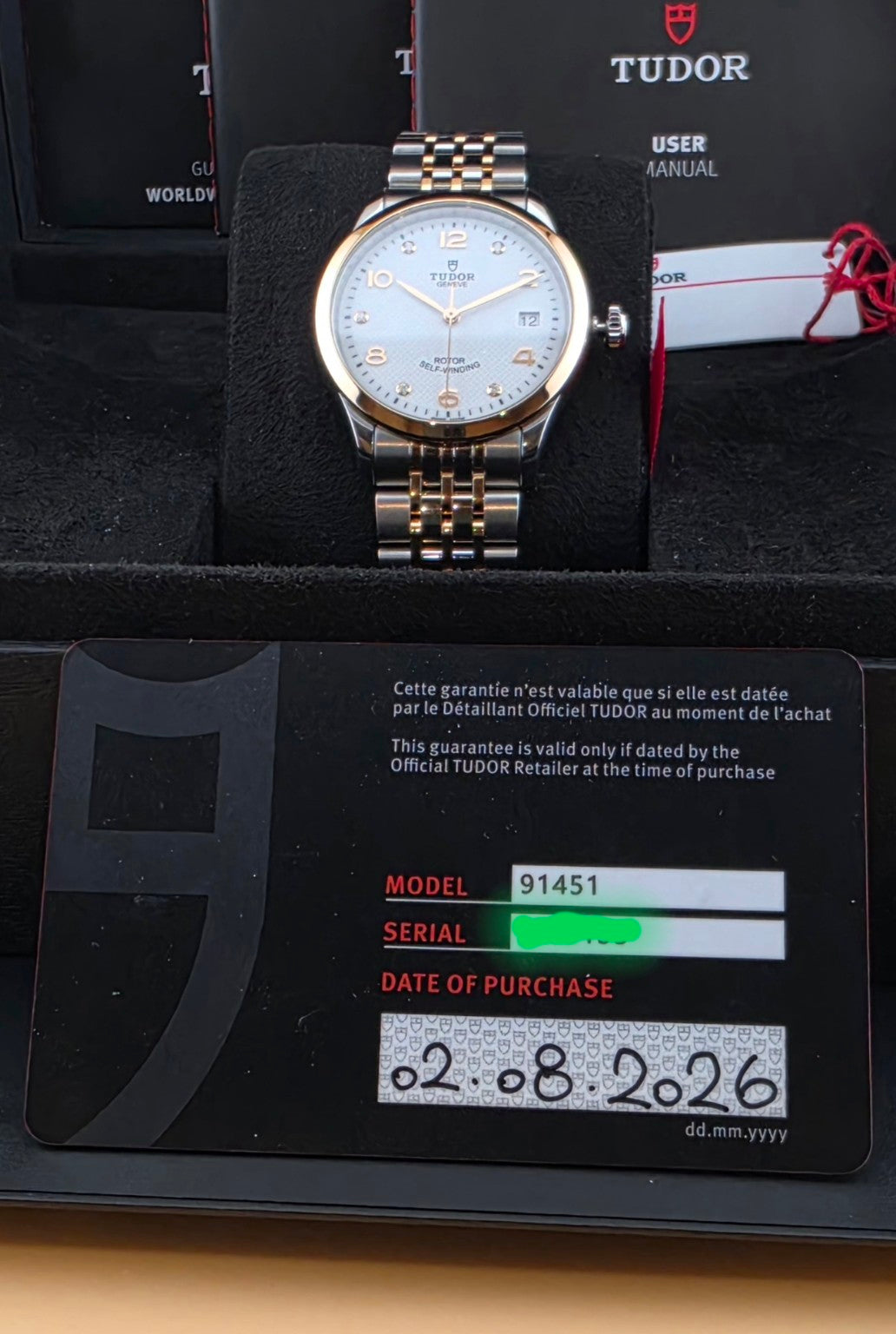 Tudor 1926 Ref. 91451 with box papers and warranty card